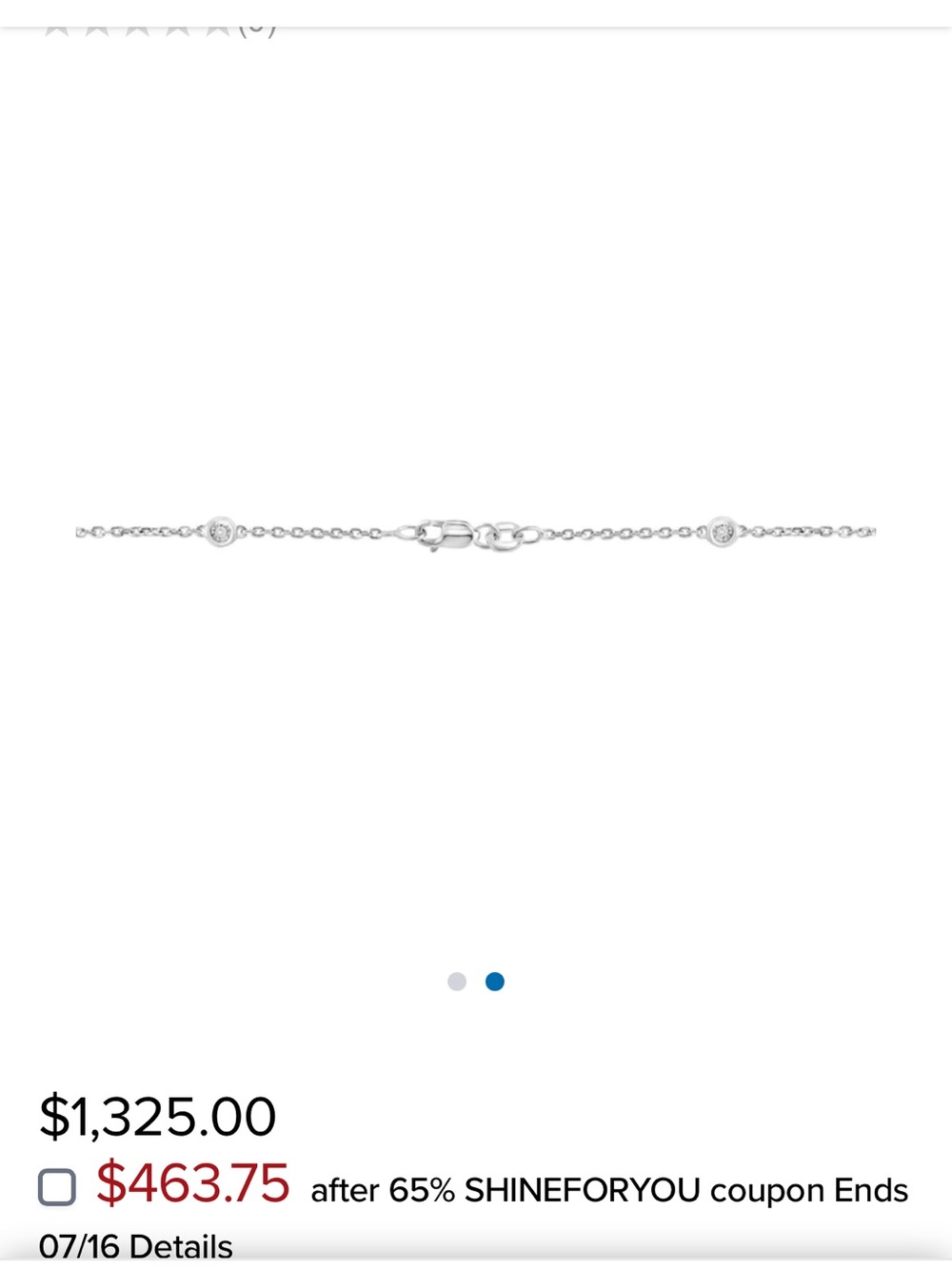 Effy 1/4 ct. t.w. Diamond Miracle Set Station Necklace in Sterling Silver - Picture 3 of 3